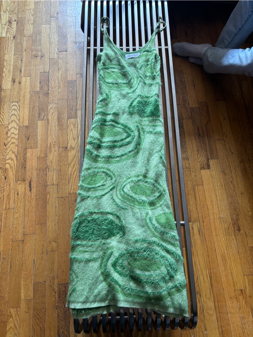 House of Sunny Green Textured Fuzzy Top